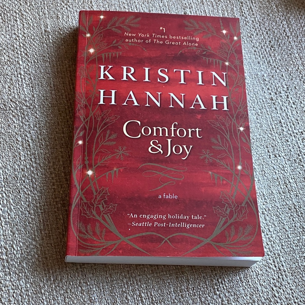 Red 'Comfort & Joy' Book by Kristin Hannah